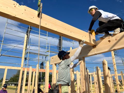 安曇野市豊科　T様邸　建て方